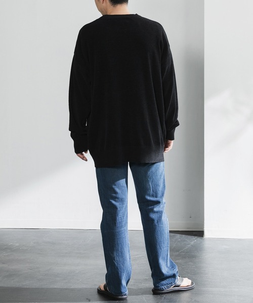 nestwell(ネストウェル)の「NANDINA / 長袖クルーネックトップス MENS(ニット/セーター・メンズ・ブラック/モカ・L/M)」の10枚目の写真