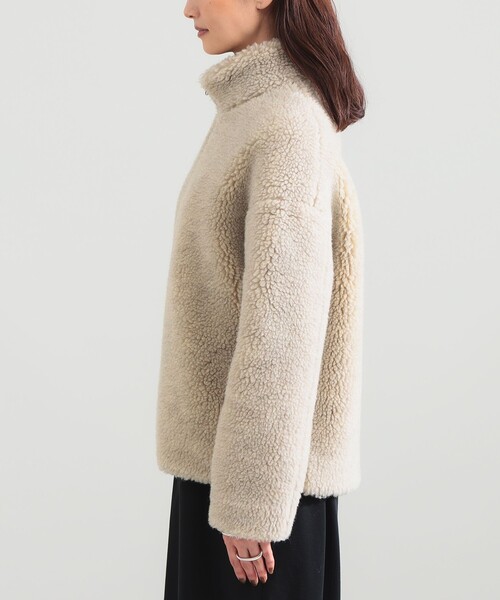 Demi-Luxe BEAMS(デミルクス ビームス)の「TICCA / ウール ファー ブルゾン(ブルゾン・レディース・ベージュ・ONE SIZE)」の7枚目の写真