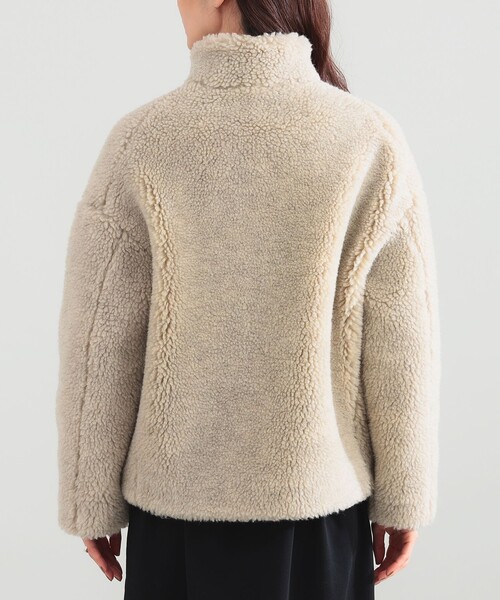 Demi-Luxe BEAMS(デミルクス ビームス)の「TICCA / ウール ファー ブルゾン(ブルゾン・レディース・ベージュ・ONE SIZE)」の8枚目の写真