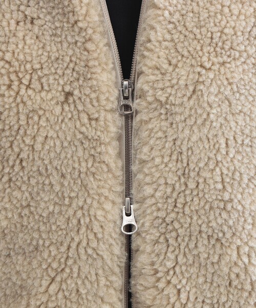 Demi-Luxe BEAMS(デミルクス ビームス)の「TICCA / ウール ファー ブルゾン(ブルゾン・レディース・ベージュ・ONE SIZE)」の10枚目の写真