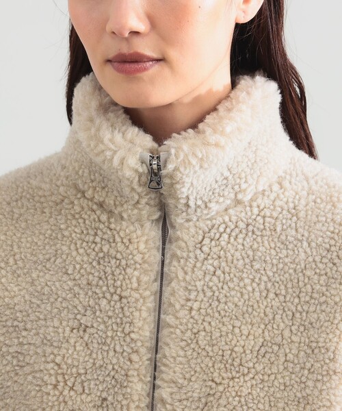 Demi-Luxe BEAMS(デミルクス ビームス)の「TICCA / ウール ファー ブルゾン(ブルゾン・レディース・ベージュ・ONE SIZE)」の11枚目の写真