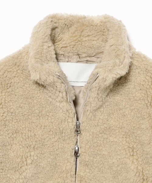 Demi-Luxe BEAMS(デミルクス ビームス)の「TICCA / ウール ファー ブルゾン(ブルゾン・レディース・ベージュ・ONE SIZE)」の14枚目の写真