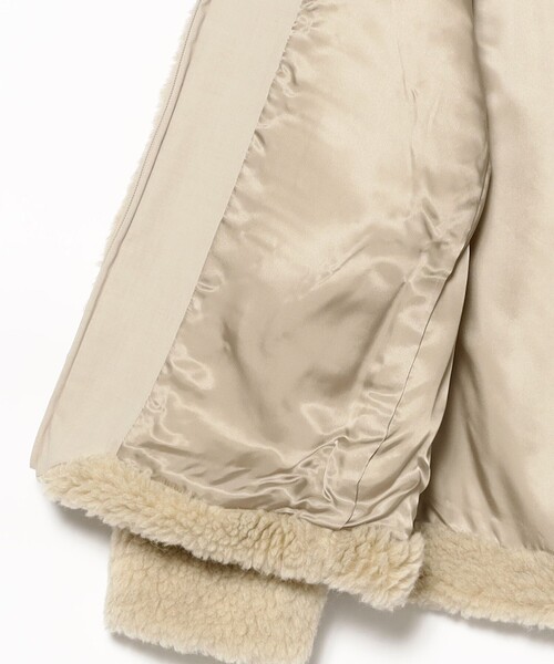 Demi-Luxe BEAMS(デミルクス ビームス)の「TICCA / ウール ファー ブルゾン(ブルゾン・レディース・ベージュ・ONE SIZE)」の16枚目の写真