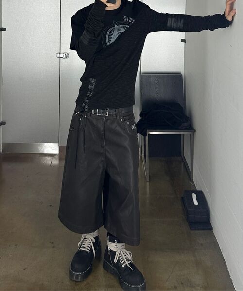 OPUS 0012(オーパス0012)の「Op. 08 DUNE LEATHER MAXI SHORTS BROWN(その他パンツ・メンズ・その他・SMALL/MEDIUM/LARGE)」の5枚目の写真