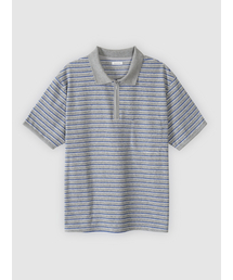POKER FACE（ポーカーフェイス）の「ZIPPER POLO T-SHIRTS GREY（ポロシャツ）」