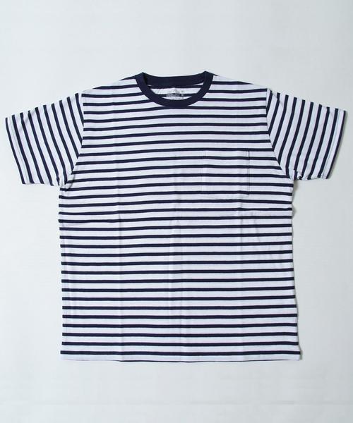 FRUIT OF THE LOOM(フルーツオブザルーム)の「FRUIT OF THE LOOM(フルーツオブザルーム) 別注クルーネックT2枚組(ホワイト・ネイビーボーダー)(Tシャツ/カットソー・メンズ・ホワイト系その他・X-LARGE/SMALL/LARGE/MEDIUM)」の9枚目の写真
