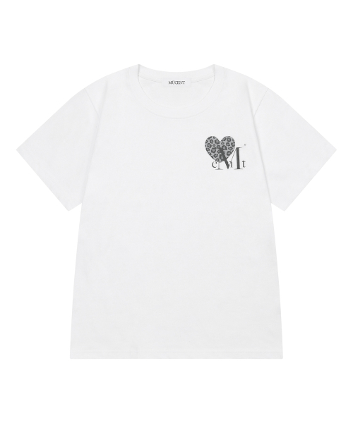 MUCENT（ムセント）の「シエラヒョピハートスモールロゴ半袖Tシャツ（2カラー）（Tシャツ/カットソー・レディース・ホワイト/ブラック・FREE）」の8枚目の写真