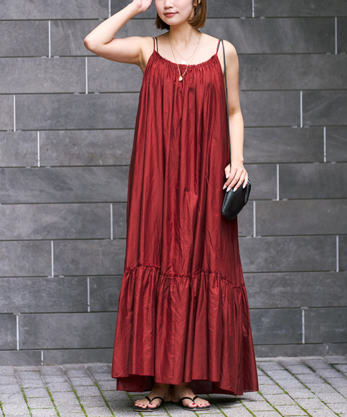 plage(プラージュ)の「cotton/silk summer ワンピース(ワンピース・レディース・ブラック・38/36)」の3枚目の写真