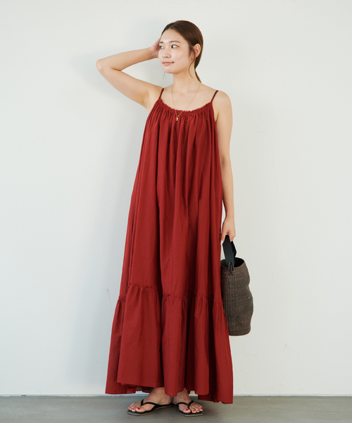 plage(プラージュ)の「cotton/silk summer ワンピース(ワンピース・レディース・ブラック・38/36)」の4枚目の写真