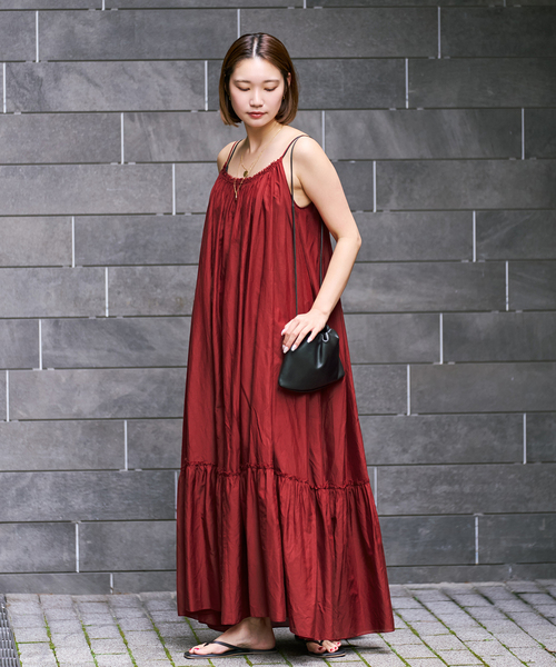 plage(プラージュ)の「cotton/silk summer ワンピース(ワンピース・レディース・ブラック・38/36)」の8枚目の写真