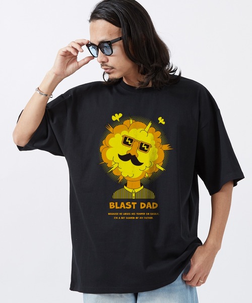 En serio TOKYO(エンソリオトーキョー)の「【SIDEWAYSTANCE】BLASTDAD半袖Tシャツ 70477(Tシャツ/カットソー・メンズ・ホワイト/ブラック・MEDIUM/SMALL)」の1枚目の写真