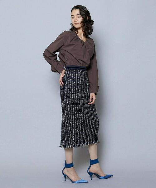 MOGA（モガ）の「TWEEDスカート（スカート・レディース・ブルー・1/2/3）」の13枚目の写真
