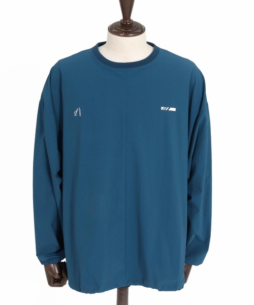 GLIMCLAP(グリムクラップ)の「mlt5755-Ripstop & Stretch Nylon Crew ロングスリーブプルオーバー(211-003-gla-cg)(Tシャツ/カットソー・メンズ・ブルー/ブラック・M/L/S)」の18枚目の写真