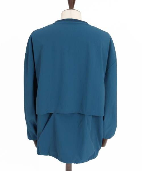 GLIMCLAP(グリムクラップ)の「mlt5755-Ripstop & Stretch Nylon Crew ロングスリーブプルオーバー(211-003-gla-cg)(Tシャツ/カットソー・メンズ・ブルー/ブラック・M/L/S)」の19枚目の写真