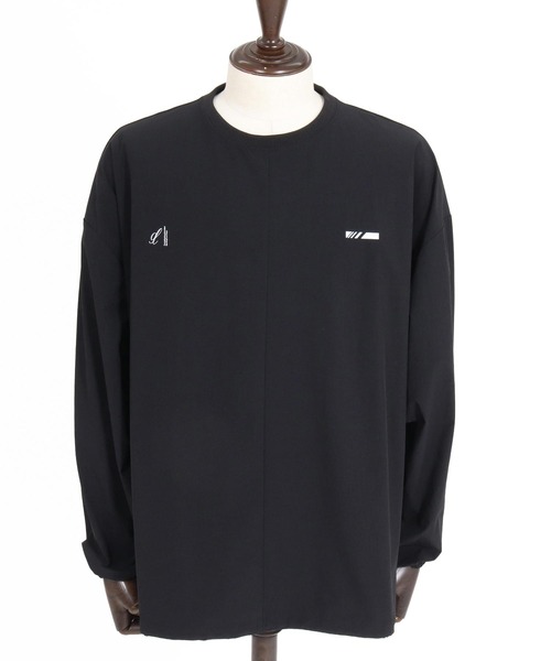 GLIMCLAP(グリムクラップ)の「mlt5755-Ripstop & Stretch Nylon Crew ロングスリーブプルオーバー(211-003-gla-cg)(Tシャツ/カットソー・メンズ・ブルー/ブラック・M/L/S)」の21枚目の写真