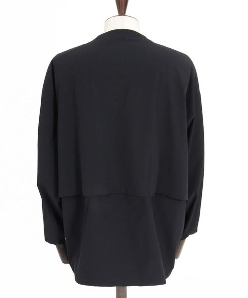 GLIMCLAP(グリムクラップ)の「mlt5755-Ripstop & Stretch Nylon Crew ロングスリーブプルオーバー(211-003-gla-cg)(Tシャツ/カットソー・メンズ・ブルー/ブラック・M/L/S)」の22枚目の写真