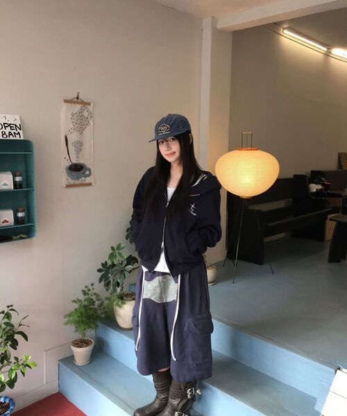 THE DREAMER(ザ・ドリーマー)の「重量ブランケット フードジップアップ ネイビー(パーカー・レディース・その他・SMALL/MEDIUM/LARGE)」の5枚目の写真
