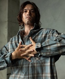 ms6587-HAZE FLANNEL SHIRTS dirty フランネルシャツ(616751)