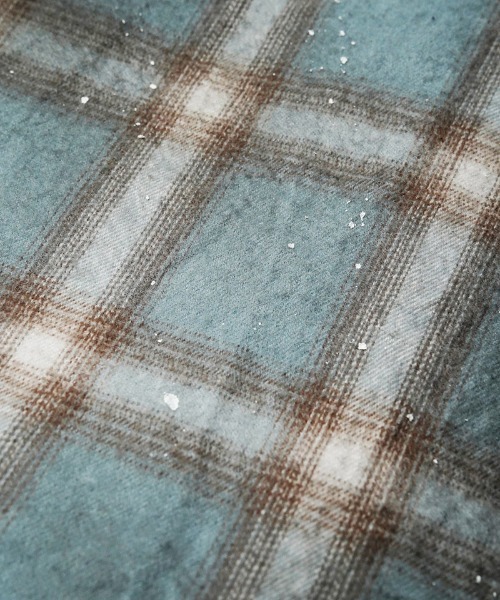 EGO TRIPPING(エゴトリッピング)の「ms6587-HAZE FLANNEL SHIRTS dirty フランネルシャツ(616751)(シャツ/ブラウス・メンズ・サックスブルー系/ピンク系その他/チャコールグレー・46/48)」の4枚目の写真