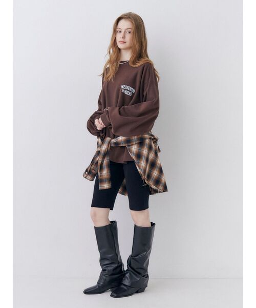 Ungrid(アングリッド)の「ニットサイクルパンツ(その他パンツ・レディース・グレー/ブラック・FREE)」の4枚目の写真