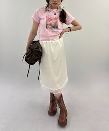 w closet（ダブルクローゼット）の「サテンレーススカート（スカート）」