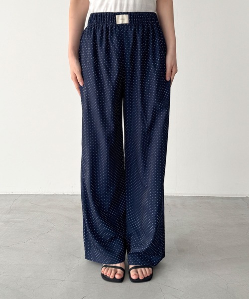 CANAL JEAN(キャナルジーン)の「HARING ドットラウンジパンツ(その他パンツ・レディース・ネイビー/ブラック/ブラウン・ONE SIZE)」の7枚目の写真