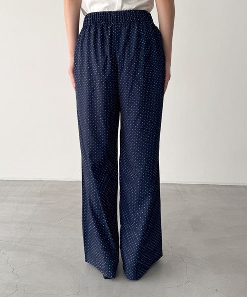CANAL JEAN(キャナルジーン)の「HARING ドットラウンジパンツ(その他パンツ・レディース・ネイビー/ブラック/ブラウン・ONE SIZE)」の9枚目の写真