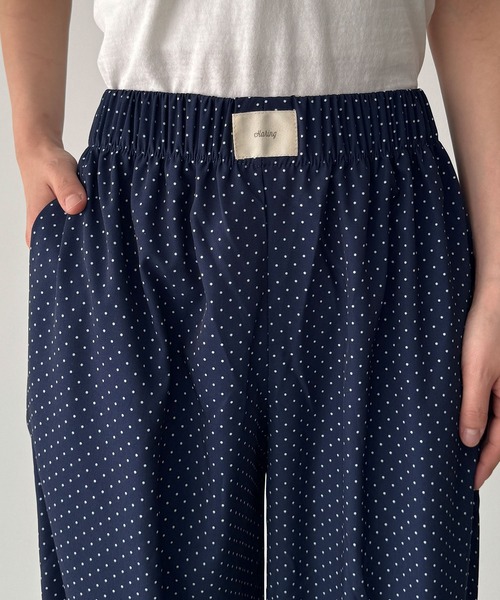 CANAL JEAN(キャナルジーン)の「HARING ドットラウンジパンツ(その他パンツ・レディース・ネイビー/ブラック/ブラウン・ONE SIZE)」の10枚目の写真