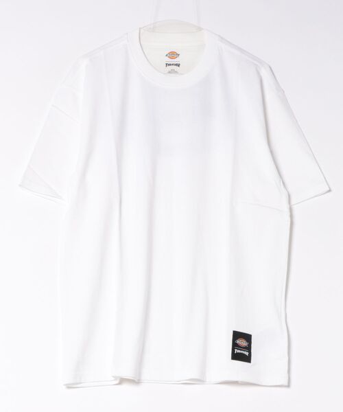 Dickies(ディッキーズ)の「DICKIES × THRASHER 半袖Tシャツ(Tシャツ/カットソー・メンズ・ホワイト/ブラック・LARGE/X-LARGE/XX-LARGE/MEDIUM)」の1枚目の写真