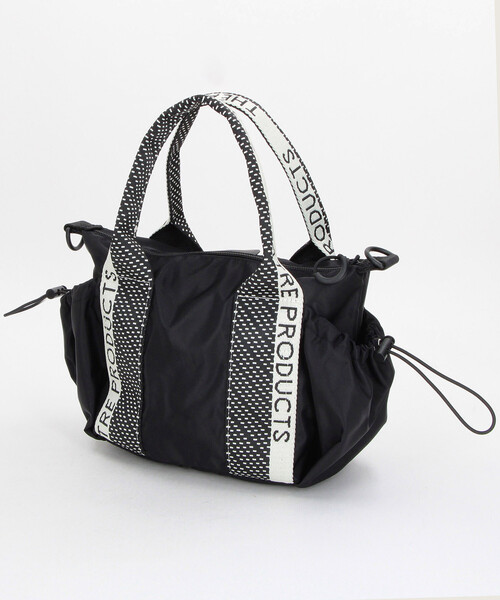 FREAK'S STORE(フリークスストア)の「THEATRE PRODUCTS/シアタープロダクツ ドット ジャガードテープ ナイロン 2WAY ショルダーバッグ/トートバッグ(ショルダーバッグ・レディース・ナチュラル/ブラック・ONE SIZE)」の7枚目の写真