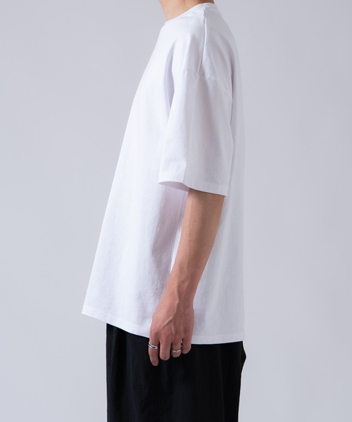 OXA(オグザ)の「【2パック】オーバーサイズ無地半袖Tシャツ SIDE23-145(Tシャツ/カットソー・メンズ・ホワイト×ブラック/ブラック/ホワイト・LARGE/MEDIUM/SMALL/X-LARGE)」の15枚目の写真