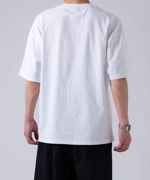 OXA(オグザ)の「【2パック】オーバーサイズ無地半袖Tシャツ SIDE23-145(Tシャツ/カットソー・メンズ・ホワイト×ブラック/ブラック/ホワイト・LARGE/MEDIUM/SMALL/X-LARGE)」の16枚目の写真