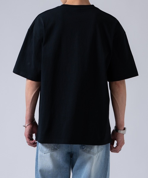 OXA(オグザ)の「【2パック】オーバーサイズ無地半袖Tシャツ SIDE23-145(Tシャツ/カットソー・メンズ・ホワイト×ブラック/ブラック/ホワイト・LARGE/MEDIUM/SMALL/X-LARGE)」の13枚目の写真