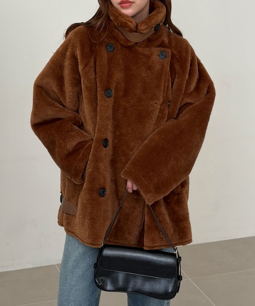 GeeRA(ジーラ)の「B3ボアブルゾン(ブルゾン・レディース・ブラウン/アイボリー・X-LARGE/LARGE/MEDIUM)」の13枚目の写真