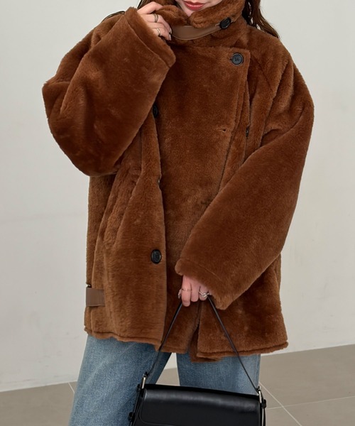 GeeRA(ジーラ)の「B3ボアブルゾン(ブルゾン・レディース・ブラウン/アイボリー・X-LARGE/LARGE/MEDIUM)」の14枚目の写真