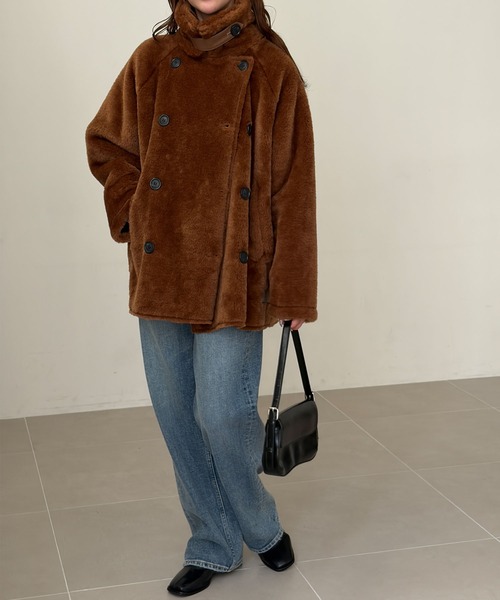 GeeRA(ジーラ)の「B3ボアブルゾン(ブルゾン・レディース・ブラウン/アイボリー・X-LARGE/LARGE/MEDIUM)」の17枚目の写真