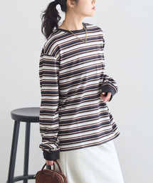journal standard L'essage | マルチボーダーロングスリーブプルオーバー(Tシャツ/カットソー)