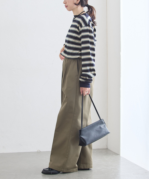 journal standard L'essage(ジャーナルスタンダードレサージュ)の「マルチボーダーロングスリーブプルオーバー(Tシャツ/カットソー・レディース・ブラウン/ネイビー・FREE)」の13枚目の写真