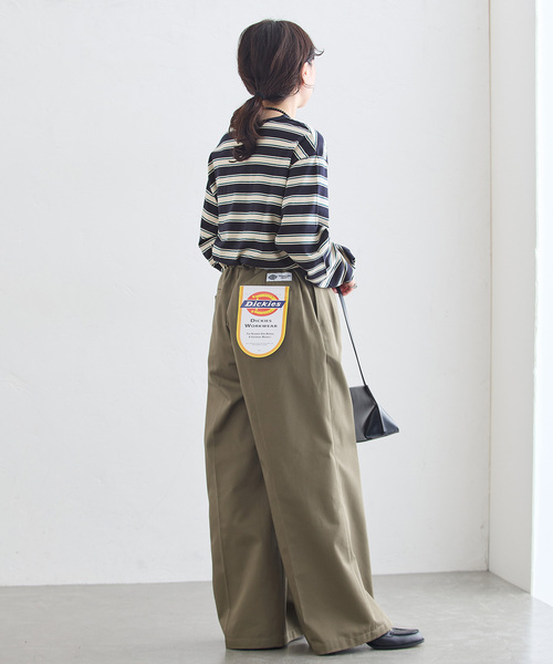 journal standard L'essage(ジャーナルスタンダードレサージュ)の「マルチボーダーロングスリーブプルオーバー(Tシャツ/カットソー・レディース・ブラウン/ネイビー・FREE)」の14枚目の写真