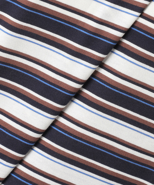 journal standard L'essage(ジャーナルスタンダードレサージュ)の「マルチボーダーロングスリーブプルオーバー(Tシャツ/カットソー・レディース・ブラウン/ネイビー・FREE)」の21枚目の写真
