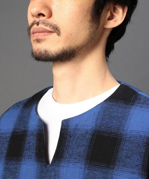 MONKEY TIME(モンキータイム)の「<monkey time> オンブレチェック プルオーバーシャツ◆(シャツ/ブラウス・メンズ・ロイヤルブルー・X-LARGE/LARGE/SMALL/MEDIUM)」の5枚目の写真