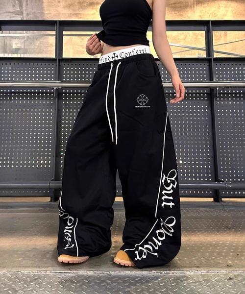 UP START(アップスタート)の「【Bls】 【ZL】【Bling Leads】ダブルハイウエスト イージーパンツ(BL)(その他パンツ・レディース・ブラック・LARGE/MEDIUM)」の4枚目の写真