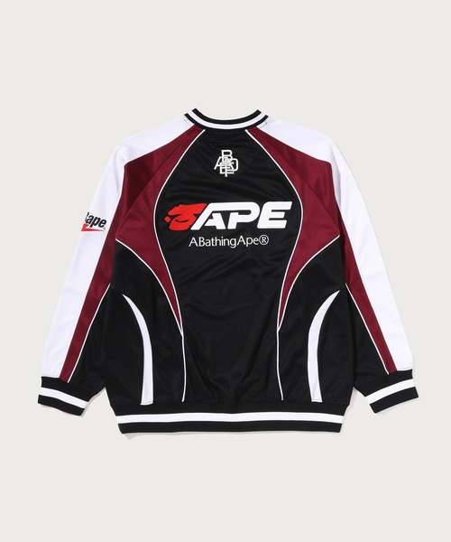 A BATHING APE(アベイシングエイプ)の「BAPE SOCCER LOGO WARM UP RELAXED FIT LS TEE(Tシャツ/カットソー・メンズ・ブルー/ブラック・SMALL/MEDIUM/LARGE/XX-LARGE/X-LARGE)」の3枚目の写真