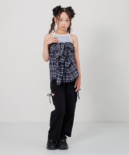 algy(アルジー)の「サイドスリットスウェットパンツ(スウェットパンツ・キッズ・グレー/ブラック・160/150/140/130)」の7枚目の写真
