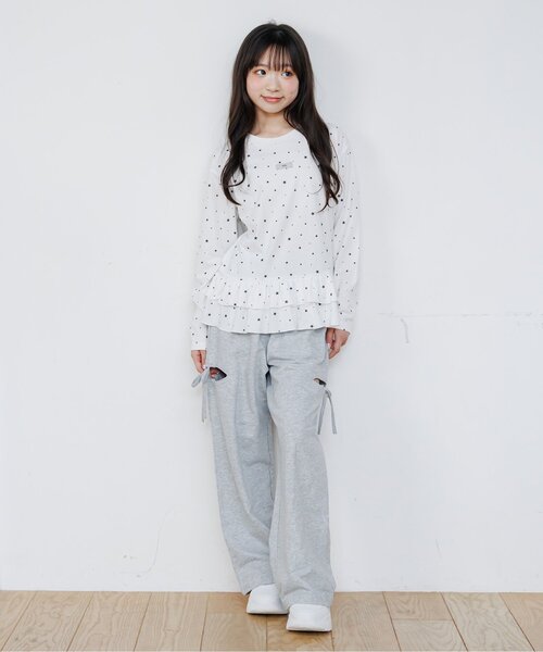 algy(アルジー)の「サイドスリットスウェットパンツ(スウェットパンツ・キッズ・グレー/ブラック・160/150/140/130)」の13枚目の写真