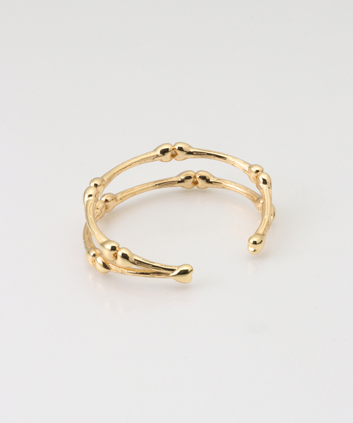 BASICKS(ベイシックス)の「BASICKS / ベイシックス Bones and Blood Bracelet(ブレスレット・レディース・ゴールド・SMALL/MEDIUM)」の2枚目の写真