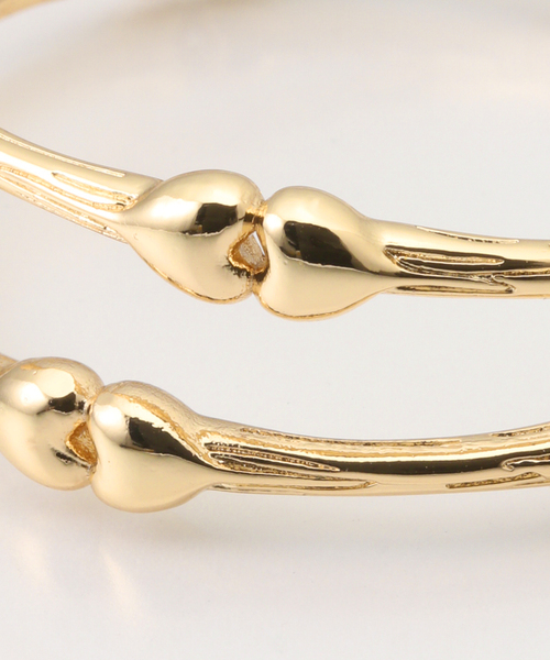 BASICKS(ベイシックス)の「BASICKS / ベイシックス Bones and Blood Bracelet(ブレスレット・レディース・ゴールド・SMALL/MEDIUM)」の4枚目の写真