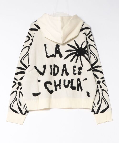 Desigual(デシグアル)の「ニットスリーブMIXスウェットフーディー(スウェット・レディース・ホワイト・S/M/L/XL/XS)」の3枚目の写真