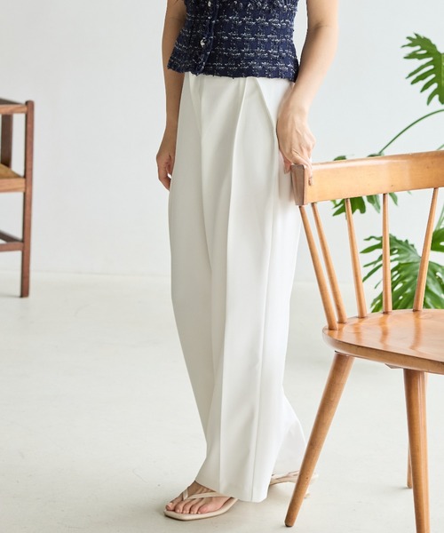 BIRTHDAY BASH(バースデイバッシュ)の「TUXEDO SLACKS PANTS(タキシードスラックスパンツ)(スラックス・レディース・ブラック/ホワイト・S/M)」の13枚目の写真