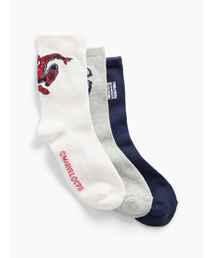 GAP（ギャップ）の「マーベル スパイダーマン クルーソックス 3足セット (キッズ)（ソックス/靴下）」